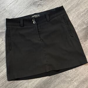 Nike Golf Dri-Fit Black Golf Skort Size 8 Length 17"